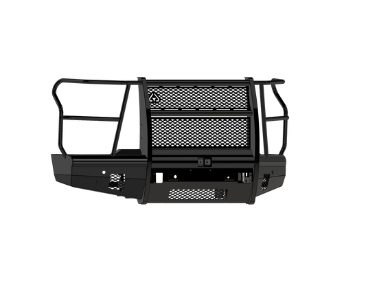 Vaquero Front Non-Winch Bumper Full Guard | 2in Receiver - Gloss Black 2024-2026 Chevrolet 2500 3500