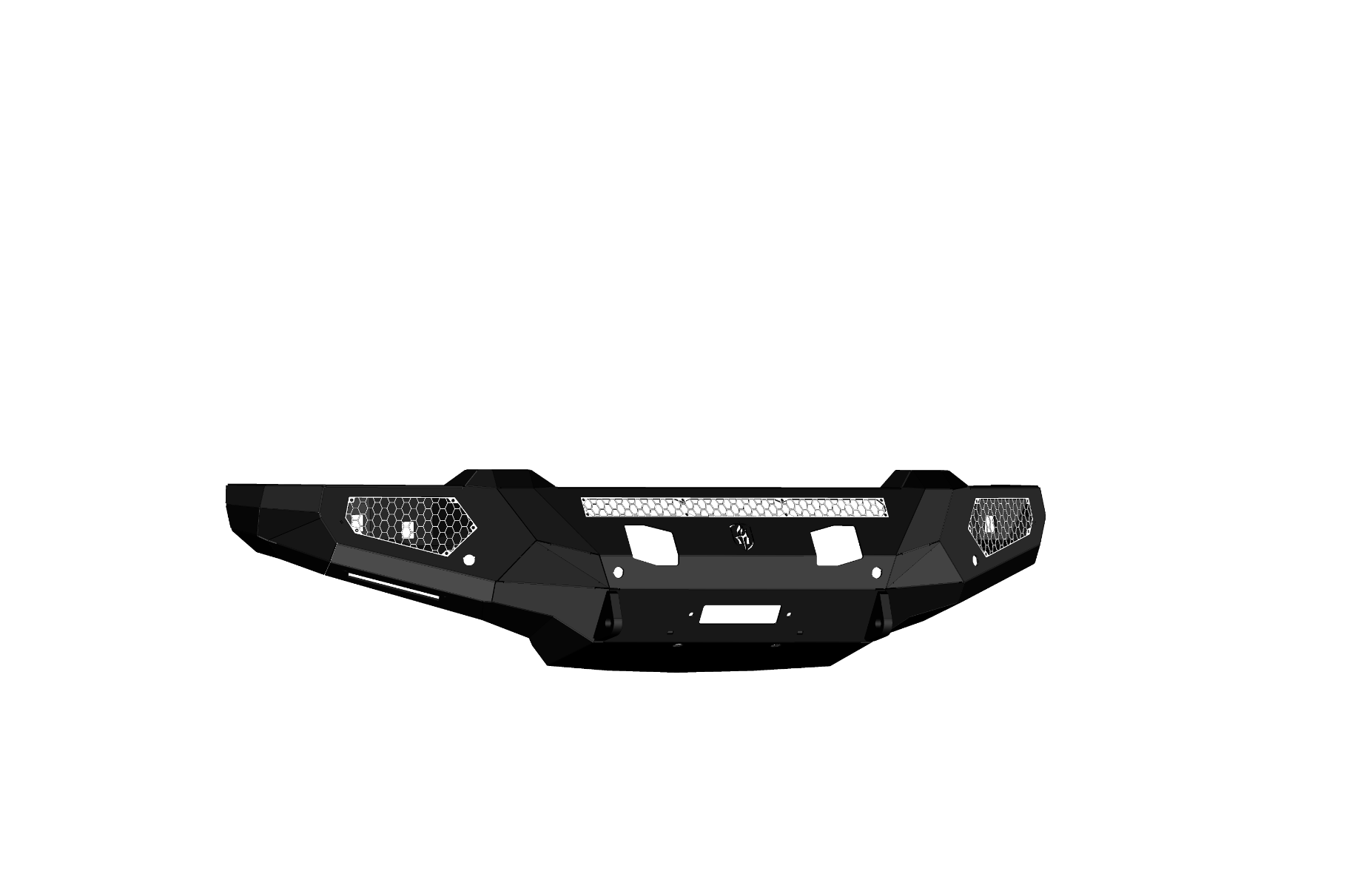 Evolution Front Winch Bumper - Texture Black 2024-2025 Chevrolet 2500 3500
