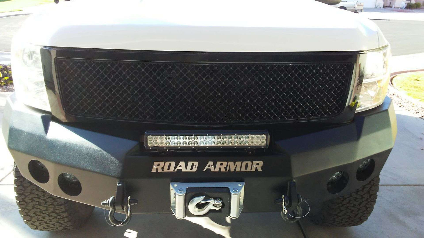 Stealth Front Winch Bumper | Round Holes - Texture Black 2008-2013 GMC 1500