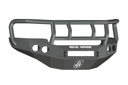 Stealth Front Non-Winch Bumper Titan II Guard | Round Holes - Texture Black 2011-2014 GMC 2500 3500