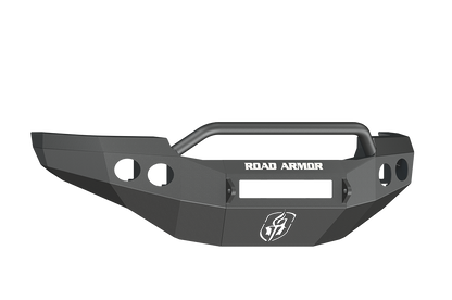 Stealth Front Non-Winch Bumper Pre-Runner Guard | Round Holes - Texture Black 2011-2014 GMC 2500 3500
