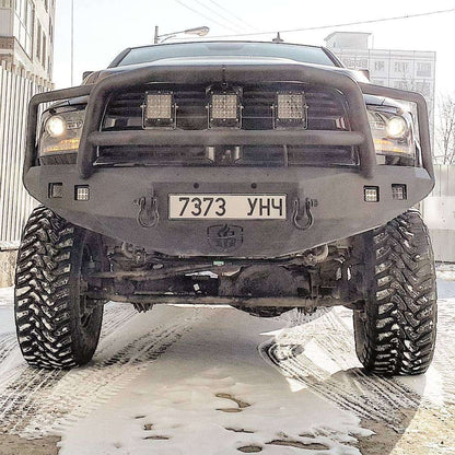 Stealth Front Winch Bumper Lonestar Guard - Texture Black 2010-2018 RAM 2500 3500