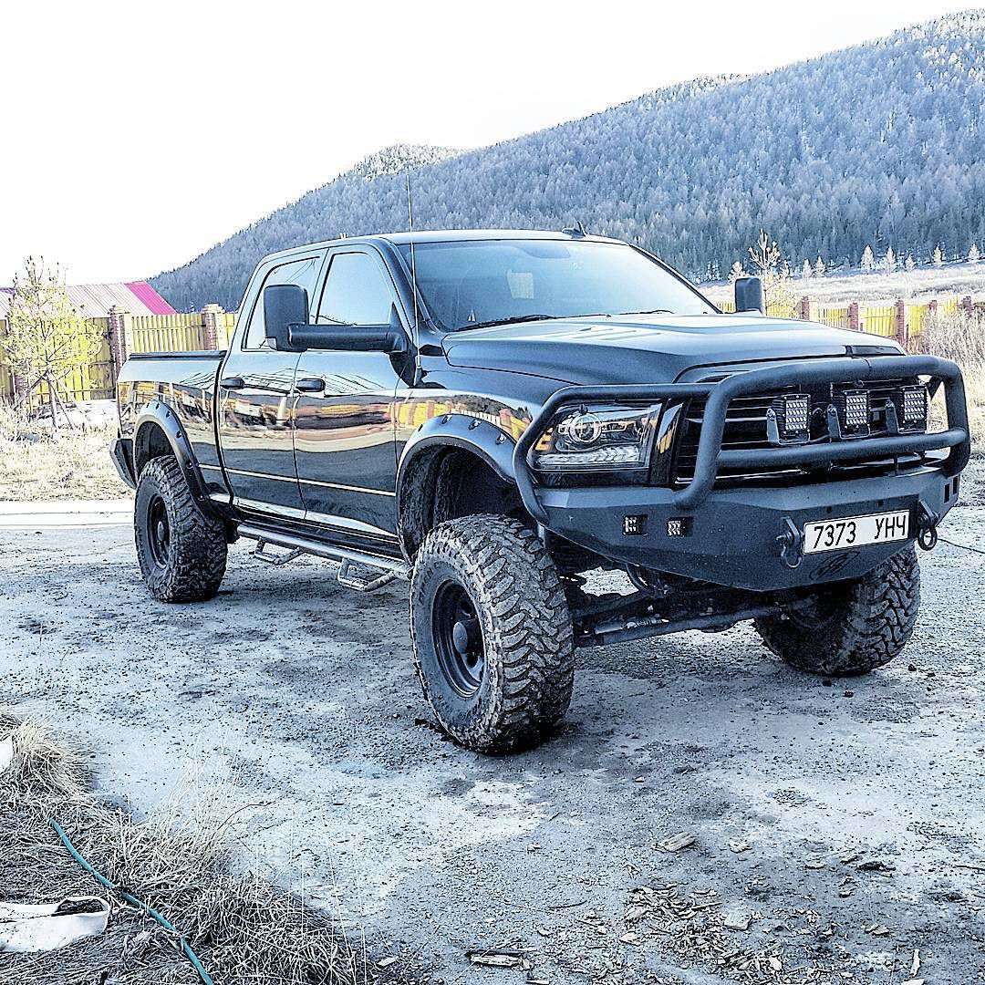 Stealth Front Winch Bumper Lonestar Guard - Texture Black 2010-2018 RAM 2500 3500