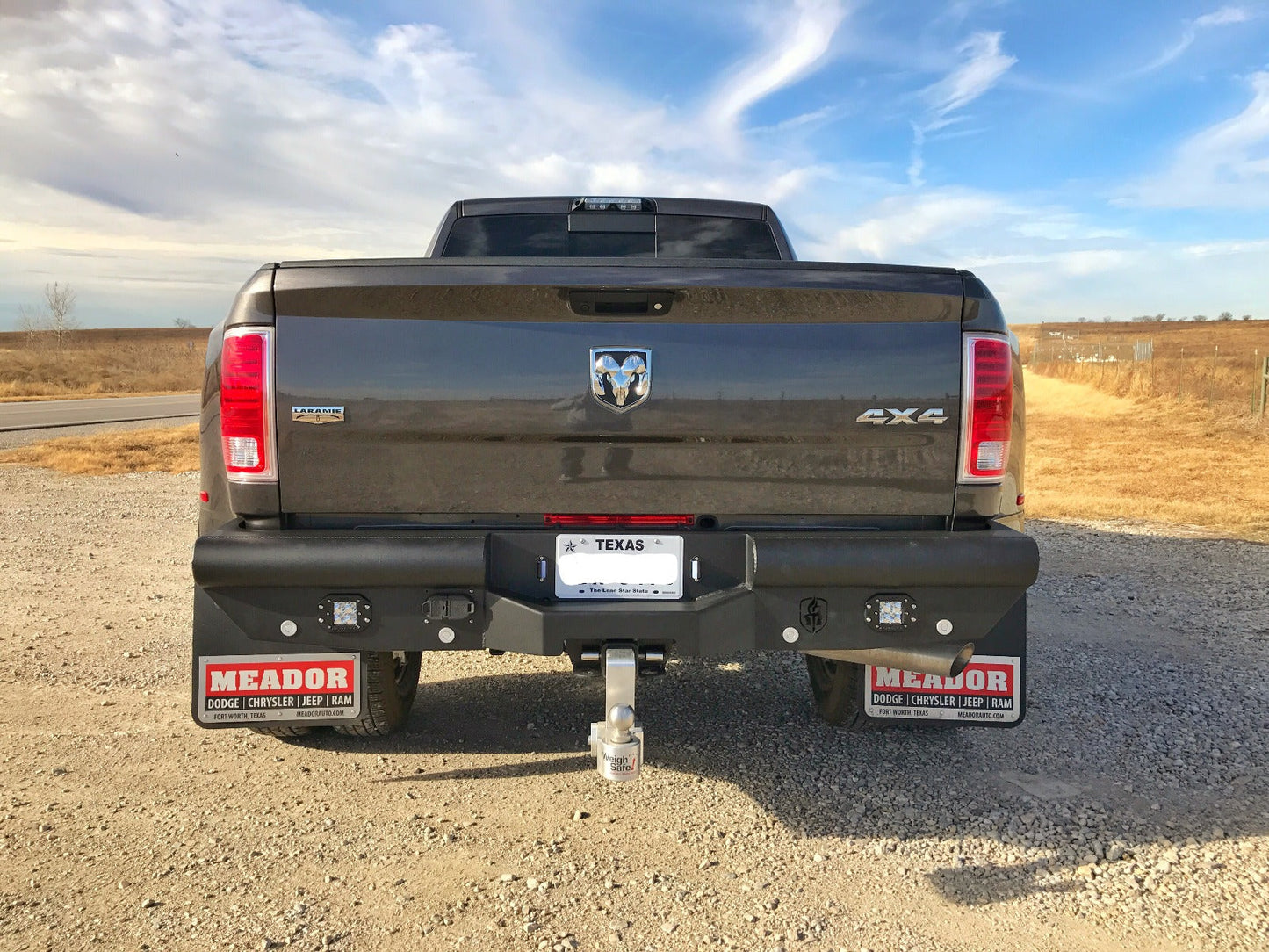 Vaquero Rear Bumper - Texture Black 2010-2018 RAM 2500 3500 4500
