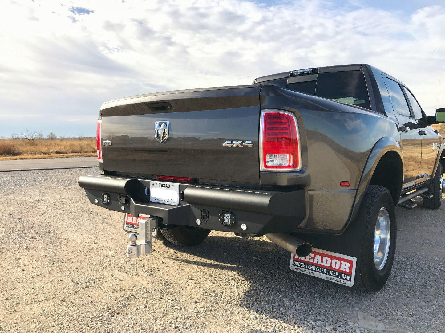 Vaquero Rear Bumper - Texture Black 2010-2018 RAM 2500 3500 4500