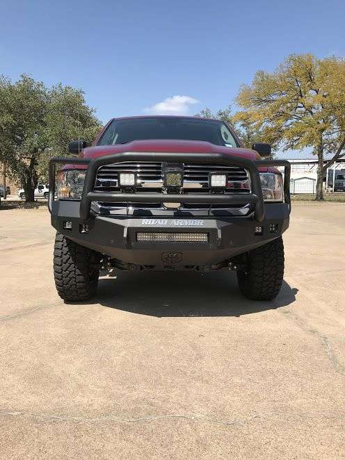 Stealth Front Non-Winch Bumper Lonestar Guard - Texture Black 2013-2018 RAM 1500