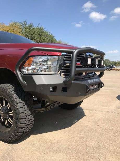 Stealth Front Non-Winch Bumper Lonestar Guard - Texture Black 2013-2018 RAM 1500