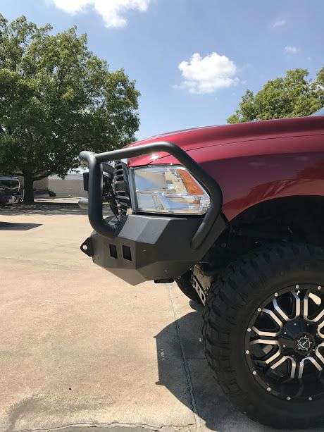 Stealth Front Non-Winch Bumper Lonestar Guard - Texture Black 2013-2018 RAM 1500