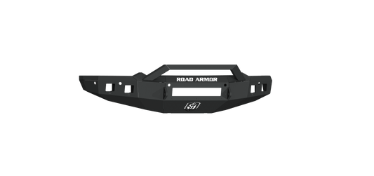 Stealth Front Non-Winch Bumper  Sheet Metal Pre-Runner Guard - Texture Black 2019-2024 RAM 1500