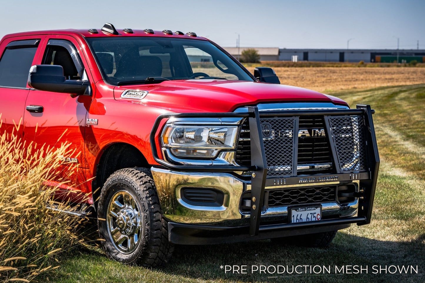 Vaquero Front Grille Guard - Brush Guard - Texture Black 2019-2025 RAM 2500 3500