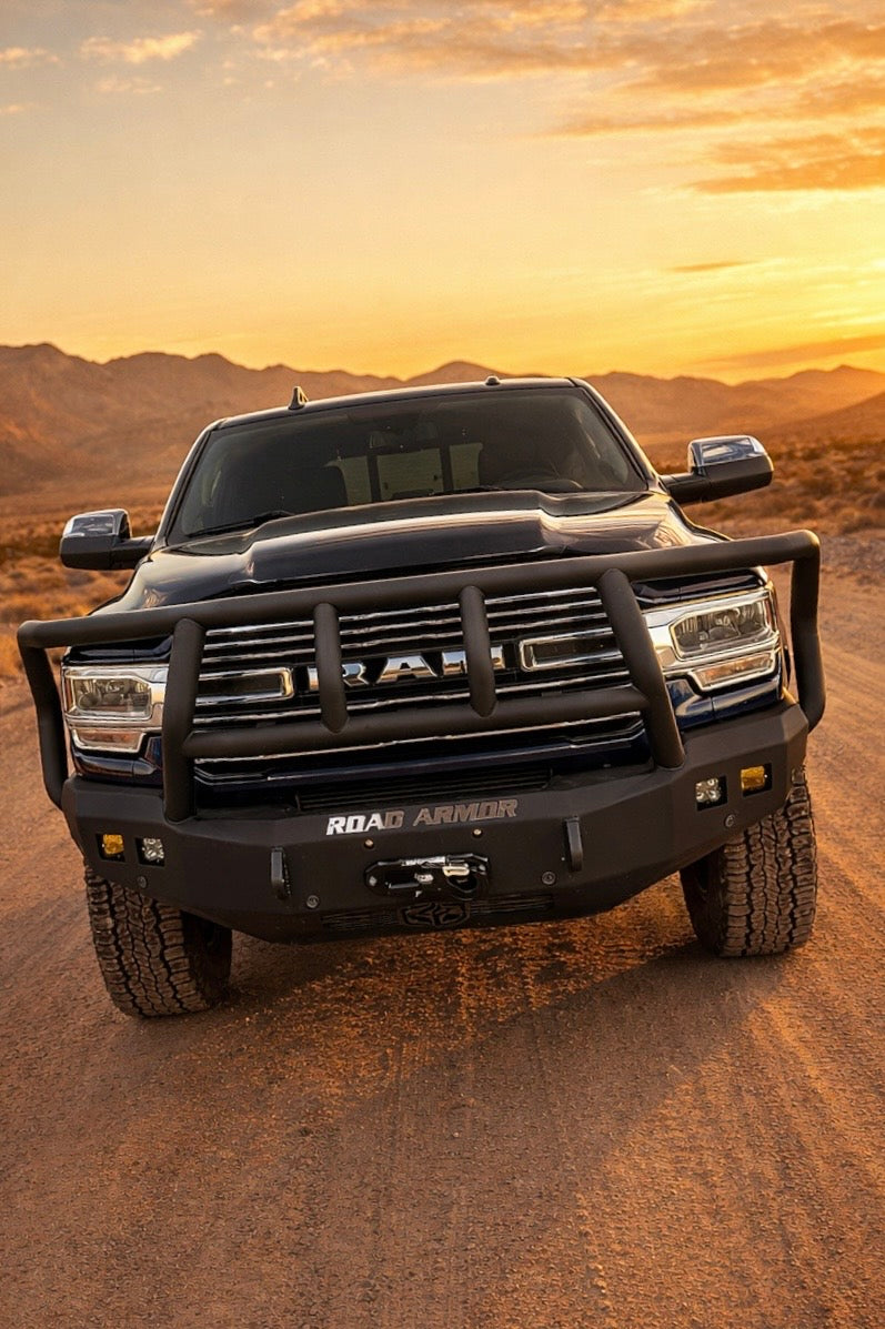 Stealth Front Winch Bumper Titan II Guard - Texture Black 2019-2026 RAM 2500 3500