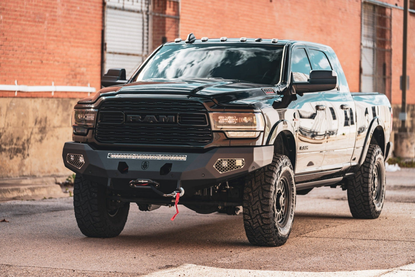 Evolution Front Winch Bumper - Texture Black 2019-2024 RAM 2500 3500