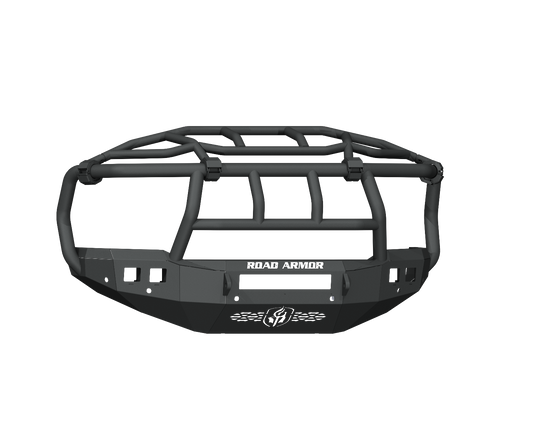 Stealth Front Non-Winch Bumper Titan II Guard | Intimidator - Texture Black 2019-2024 RAM 2500 3500