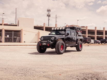 Treck 5Ft. Adjustable Bed Rack System | Includes Bracket Kit - Texture Black 2020-2025 Jeep JT
