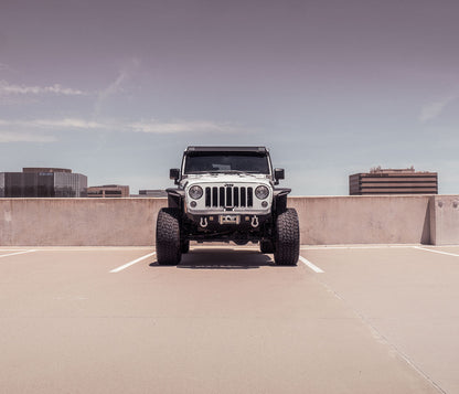 Stealth Front Mid Width Winch Bumper - Texture Black 2007-2018 Jeep JK JKU