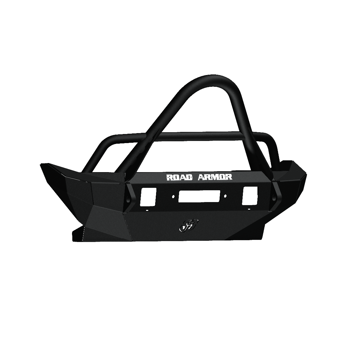 Stealth Front Mid Width Winch Bumper Stinger Guard - Texture Black 2007-2018 Jeep JK JKU
