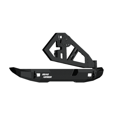 Stealth Rear Mid Width Non-Winch Bumper | Tire Carrier - Texture Black 2007-2018 Jeep JK JKU