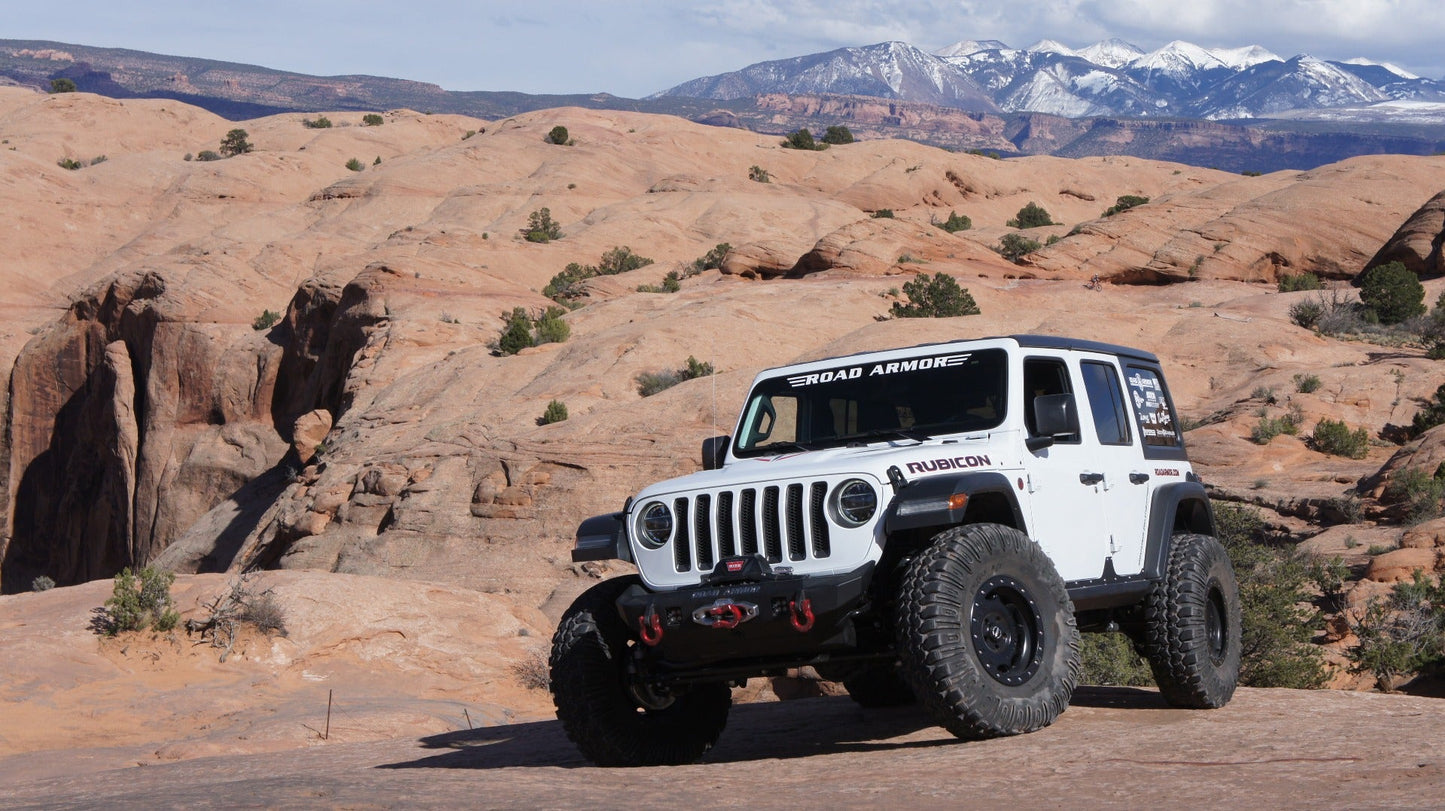 Stealth Front Mid Width Winch Bumper - Texture Black 2018-2025 Jeep JL JLU JT