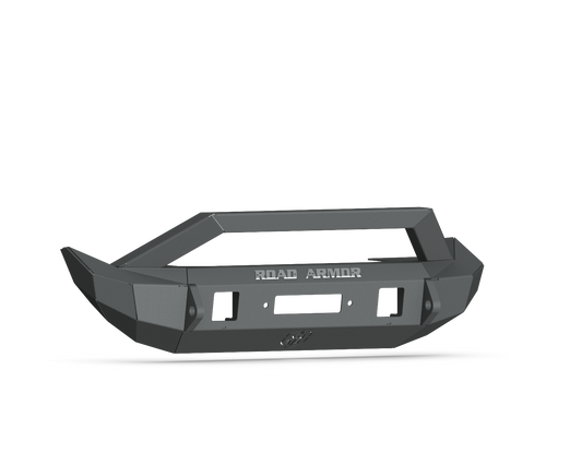 Stealth Front Mid Width Winch Bumper Sheet Metal Pre-Runner Guard - Texture Black 2018-2025 Jeep JL JLU JT