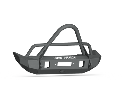 Stealth Front Mid Width Winch Bumper Stinger Guard - Texture Black 2018-2025 Jeep JL JLU JT