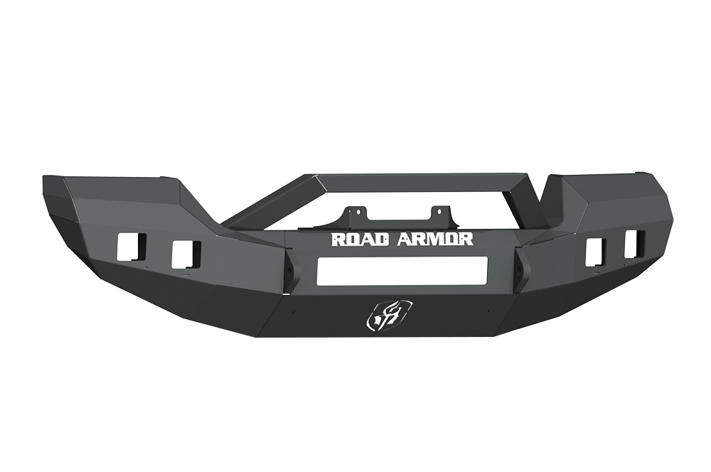 Stealth Front Full Width Winch Bumper Sheet Metal Pre-Runner Guard | Rubicon Only - Texture Black 2018-2025 Jeep JL JLU JT