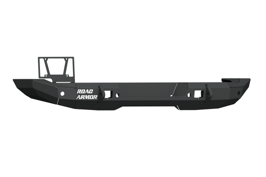Stealth Rear Full Width Non-Winch Bumper | Tire Carrier Hole - Texture Black 2018-2025 Jeep JL JLU