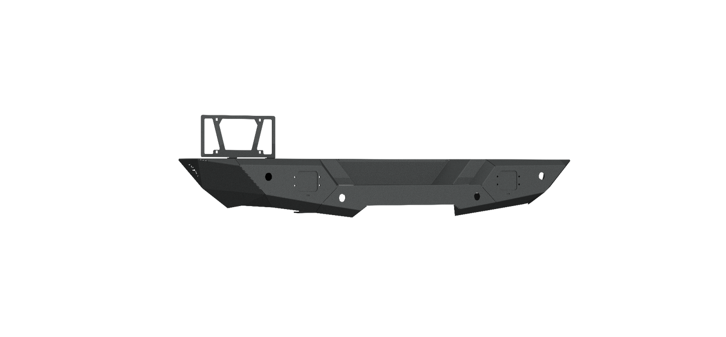 Spartan Rear Bumper - Texture Black 2018-2023 Jeep JL JLU