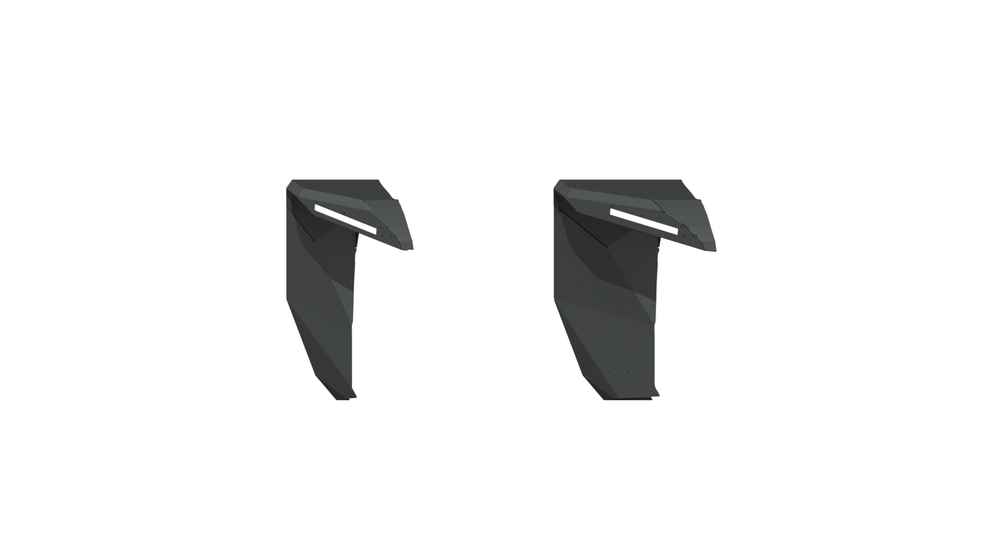 Stealth Front Wide Fender Flares - Texture Black 2018-2025 Jeep JL JLU JT
