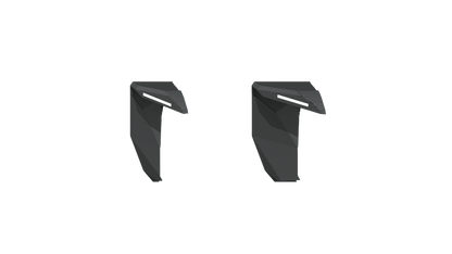Stealth Front Wide Fender Flares - Texture Black 2018-2025 Jeep JL JLU JT