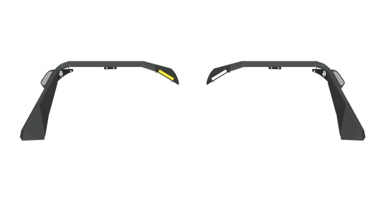 Stealth Front Fender Flares - Texture Black 2018-2025 Jeep JL JLU JT