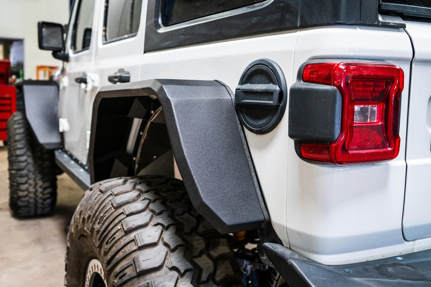 Stealth Rear Wide Fender Flares - Texture Black 2018-2025 Jeep JL JLU