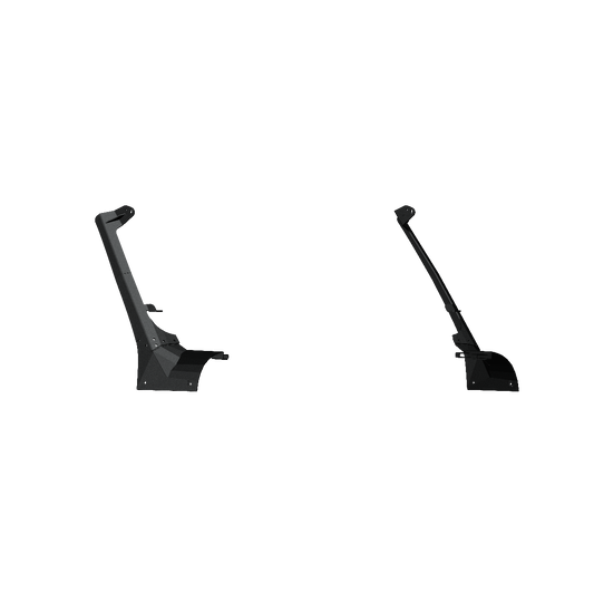 Stealth Front A-Pillar Light Mounts | Rigid Adapt Array Only | Lower Light Mount - Texture Black 2018-2025 Jeep JL JLU JT