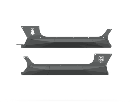 Stealth Rocker Guards | 2 Door- Texture Black 2018-2025 Jeep JL