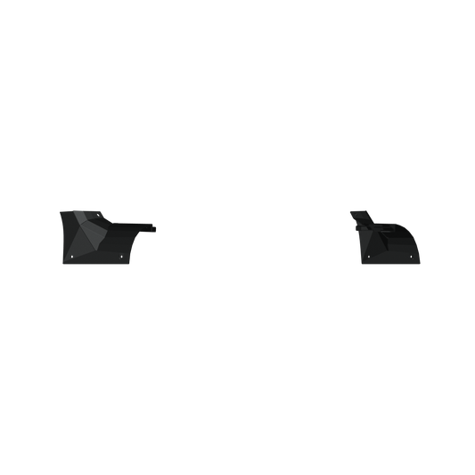 Stealth Front Cowl Light Mounts - Texture Black 2018-2025 Jeep JL JLU JT