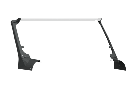 Stealth Front A-Pillar Light Mounts | Lower Light Mount - Texture Black 2018-2025 Jeep JL JLU JT