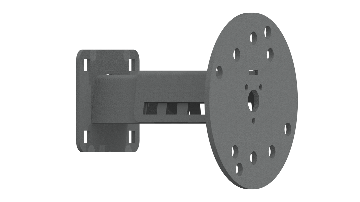 Stealth Rear Tire Carrier Accessory | Extended Wheel Mount | 8.5" - Texture Black 2018-2025 Jeep JL JLU JK JKU