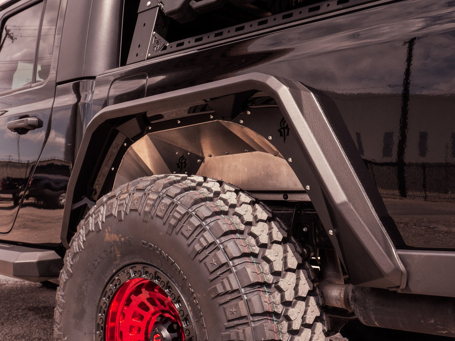 Stealth Rear Fender Flares - Texture Black 2020-2025 Jeep JT
