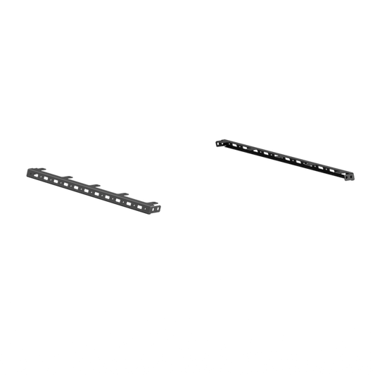 Treck Bed Rack System Accessory | Upper 5Ft. Bed Rail Mount (Pair) | 5 Light Mounts - Texture Black