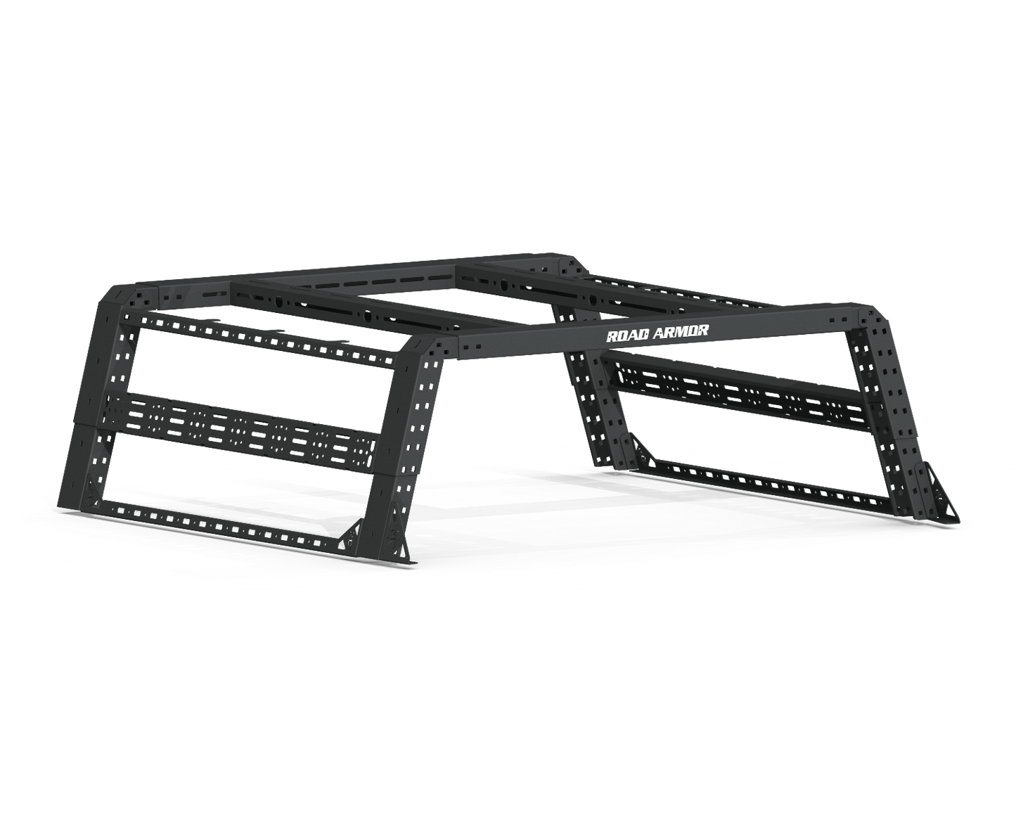 Treck 5.5-6Ft. Adjustable Bed Rack System | Overland Package | No Bracket Kit - Texture Black