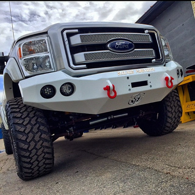 Stealth Front Winch Bumper | Round Holes - Texture Black 2011-2016 Ford F-250 F-350