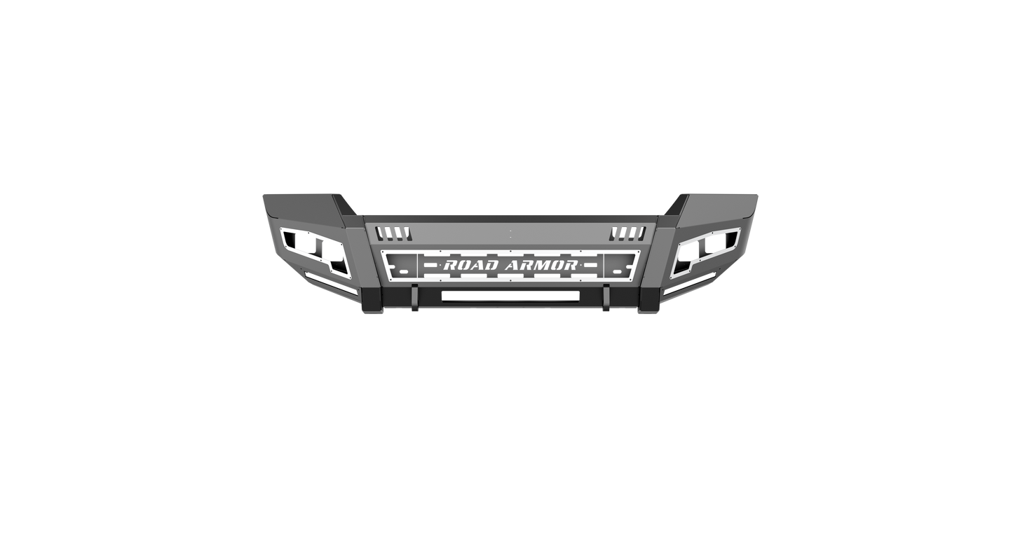 iDentity Front Bumper Full Kit | Shackle Center Section | Standard End Pods | Beauty Ring - Texture Black 2011-2016 Ford F-250 F-350