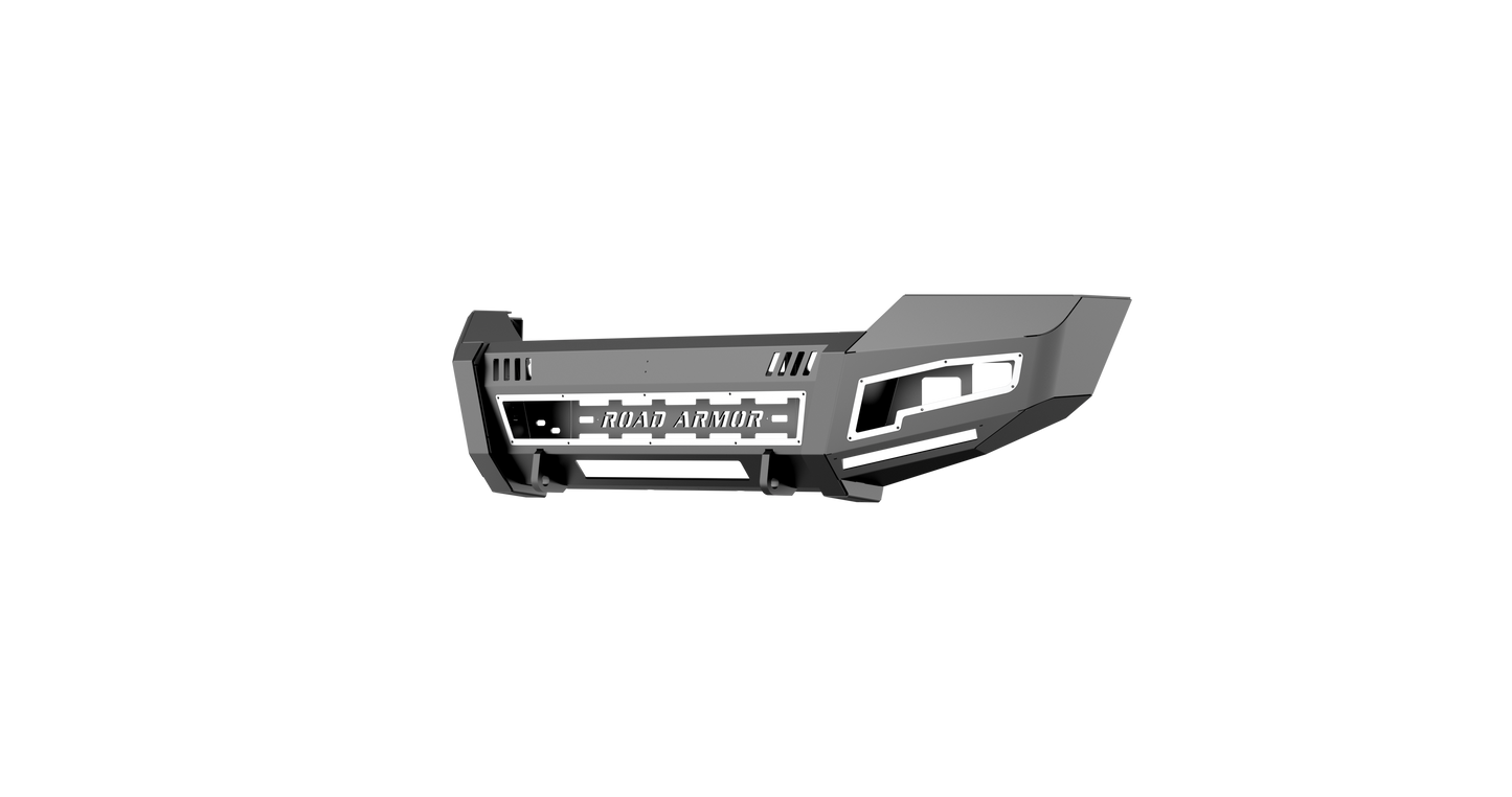 iDentity Front Bumper Full Kit | Shackle Center Section | Standard End Pods | Beauty Ring - Texture Black 2011-2016 Ford F-250 F-350