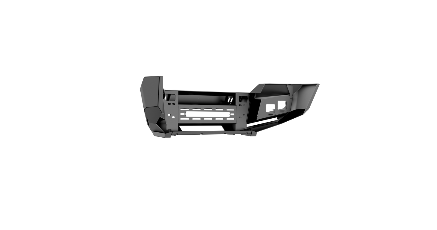 iDentity Front Bumper Full Kit | Shackle Center Section | Standard End Pods | Beauty Ring - Texture Black 2011-2016 Ford F-250 F-350