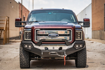 Evolution Front Winch Bumper Sheet Metal Pre-Runner Guard - Texture Black 2011-2016 Ford F-250 F-350