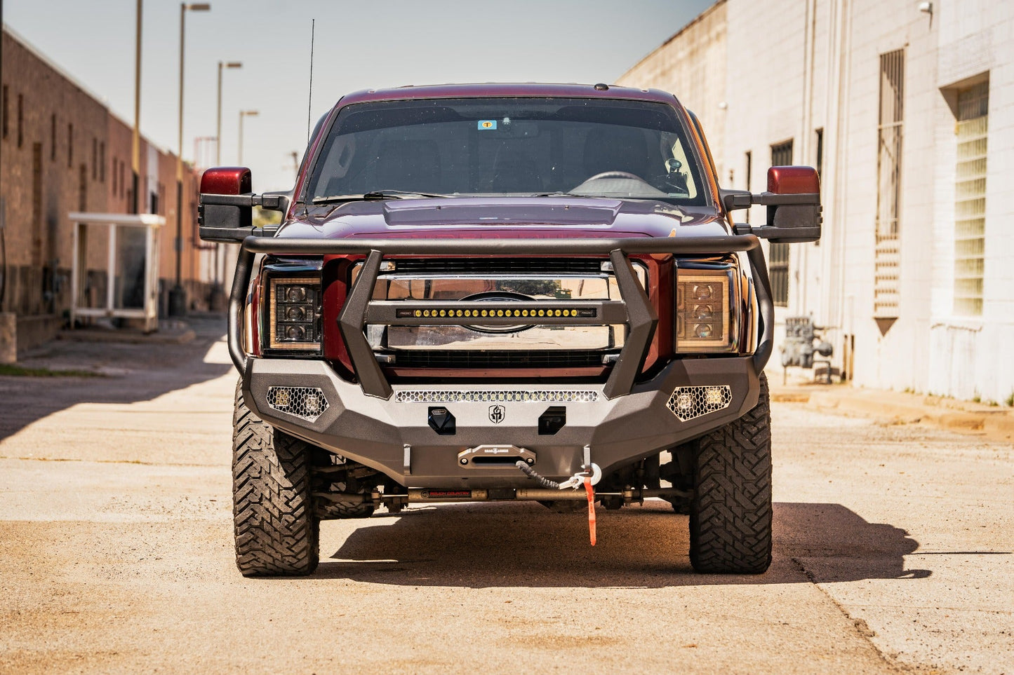 Evolution Front Winch Bumper Reaper Guard - Texture Black 2011-2016 Ford F-250 F-350