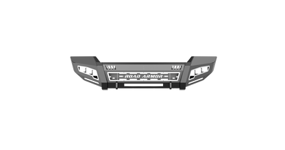 iDentity Front Bumper Full Kit | Shackle Center Section | Wide End Pods | Beauty Ring - Texture Black 2011-2016 Ford F-450 F-550