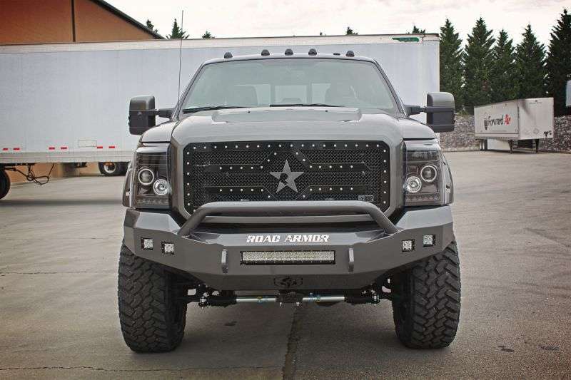 Stealth Front Non-Winch Bumper Pre-Runner Guard - Texture Black 2011-2016 Ford F-250 F-350