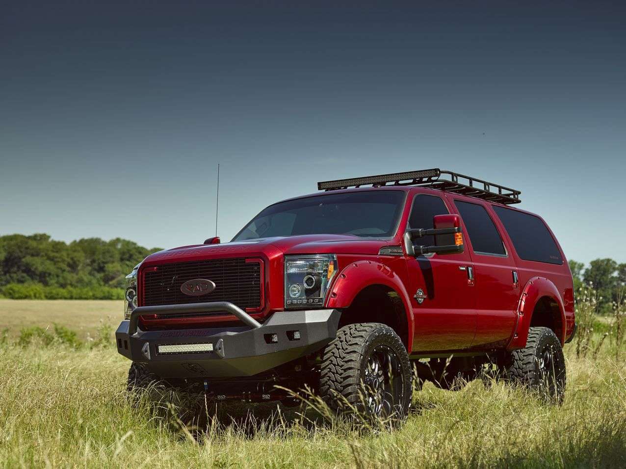 Stealth Front Non-Winch Bumper Pre-Runner Guard - Texture Black 2011-2016 Ford F-250 F-350
