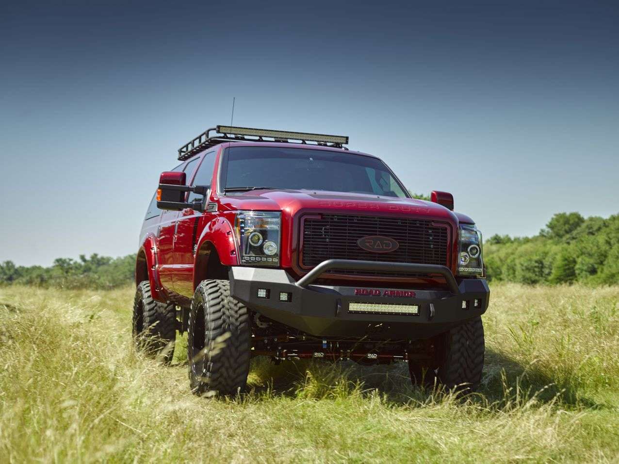 Stealth Front Non-Winch Bumper Pre-Runner Guard - Texture Black 2011-2016 Ford F-250 F-350