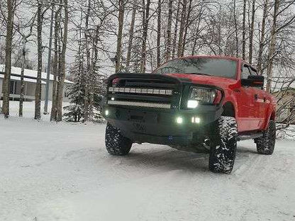 Stealth Front Winch Bumper Lonestar Guard - Texture Black 2009-2014 Ford F-150